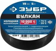 Изолента ЗУБР Вулкан 19мм 5м черная самовулканизирующаяся